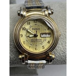 Paolo‎ Gucci PA2005 Ladies Watch New Battery 27MM 5.75" Stretch Band Vintage J63